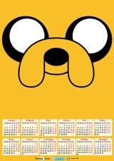 Календарь A3 на 2015 год в аниме стиле Adventure Time - Время Приключений с Финном и Джейком Tape 2