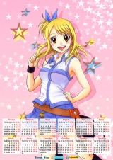 Календар A3 на 2015 рік в аніме стилі Fairy Tail Хвіст Феї Tape 2