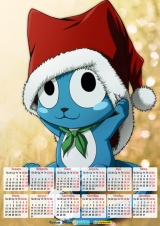 Календар A3 на 2015 рік в аніме стилі Fairy Tail Хвіст Феї Tape 4