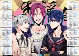Календарь A3 на 2015 год в аниме стиле Free!  "Свобода!"  Tape 2