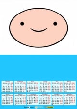 Календар A3 на 2015 рік в аніме стилі Adventure Time - Час Пригод з Фіном і Джейком Tape 3