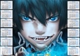 Календар A3 на 2015 рік в аніме стилі Ao no Exorcist Синій Екзорцист Tape 2