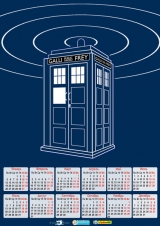 Календарь A3 на 2015 год по мотивам зарубежного сериала "Doctor Who" Доктор Кто  Tape 6