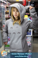 Худи Totoro Full Gray