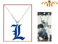 Кулон "L" из аниме сериала "Death Note" Синий