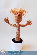 Мягкая игрушка "Amigurumi"  "Guardians of the Galaxy-Groot"