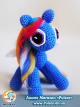 Мягкая игрушка "Amigurumi"  "my little pony" - Rainbow Dash