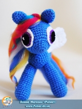 Мягкая игрушка "Amigurumi"  "my little pony" - Rainbow Dash