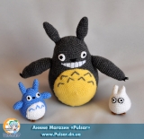 М`яка іграшка Amigurumi "Totoro: Forest Spirits" (Ручна Робота) ( комплект 3 шт)
