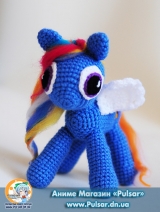 Мягкая игрушка "Amigurumi"  "my little pony" - Rainbow Dash