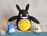 Мягкая игрушка Amigurumi "Totoro: Forest Spirits" (Ручная Работа) ( комплект 3 шт)