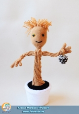 М`яка іграшка "Amigurumi" "Guardians of the Galaxy-Groot"