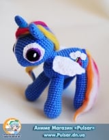 Мягкая игрушка "Amigurumi"  "my little pony" - Rainbow Dash