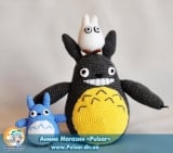 Мягкая игрушка Amigurumi "Totoro: Forest Spirits" (Ручная Работа) ( комплект 3 шт)