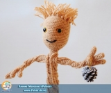 Мягкая игрушка "Amigurumi"  "Guardians of the Galaxy-Groot"