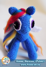 Мягкая игрушка "Amigurumi"  "my little pony" - Rainbow Dash
