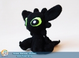 Мягкая игрушка "Amigurumi"  "Дракоша Безубик"