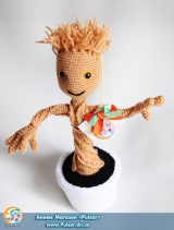 Мягкая игрушка "Amigurumi"  "Guardians of the Galaxy-Groot"