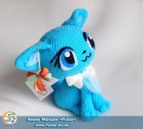 Мягкая игрушка "Amigurumi"  "Аниме Кошка"