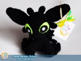 Мягкая игрушка "Amigurumi"  "Дракоша Безубик"