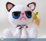 Мягкая игрушка "Amigurumi"  "Grumpy Cat"