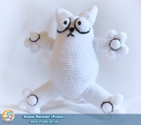 Мягкая игрушка "Amigurumi"  "Simon's Cat " "Кот Саймона"