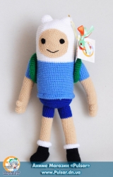 Мягкая игрушка "Amigurumi"  "Adventure time - Finn"