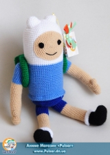 Мягкая игрушка "Amigurumi"  "Adventure time - Finn"