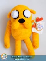 Мягкая игрушка "Amigurumi"  "Adventure time - Jacke"