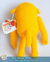 Мягкая игрушка "Amigurumi"  "Adventure time - Jacke"