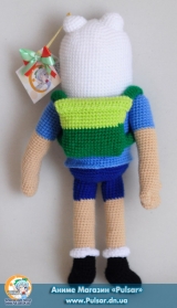 М`яка іграшка "Amigurumi" "Adventure time - Finn"