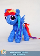 М`яка іграшка "Amigurumi" My Little Pony Friendship is Magic - Rainbow Dash