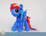 М`яка іграшка "Amigurumi" My Little Pony Friendship is Magic - Rainbow Dash