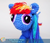 М`яка іграшка "Amigurumi" My Little Pony Friendship is Magic - Rainbow Dash