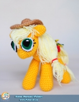 Мягкая игрушка "Amigurumi"  My Little Pony Friendship is Magic -  Applejack