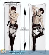 Дакимакура (подушка для объятий)  150 см Shingeki no Kyojin - Levi Eren SM