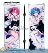 Дакимакура (подушка для обіймів) 150 см Re:Zero -Rem/Ram