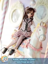 Ball-jointed doll  Sarah's a la Mode -PinK! Pink! A La Mode- Gray x Pink / Lycee Complete Doll