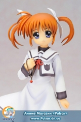 Оригінальна аніме фігурка Magical Girl Lyrical Nanoha The MOVIE 1st - Nanoha Takamachi Uniform Ver. 1/7 Complete Figure