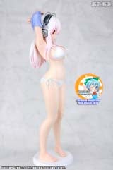 Оригинальная аниме фигурка Super Sonico / Black Bikini 1/2 Super Big Polyresin Figure (90 см!!)