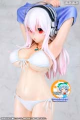 Оригинальная аниме фигурка Super Sonico / Black Bikini 1/2 Super Big Polyresin Figure (90 см!!)