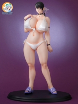 Оригинальная аниме фигурка Queen's Blade - Weapon Merchant "Cattleya" White Swimsuit Ver. 2 1/5 Complete Figure
