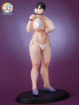 Оригинальная аниме фигурка Queen's Blade - Weapon Merchant "Cattleya" White Swimsuit Ver. 2 1/5 Complete Figure