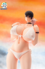 Оригинальная аниме фигурка Queen's Blade - Weapon Merchant "Cattleya" White Swimsuit Ver. 2 1/5 Complete Figure