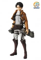 Оригинальная аниме фигурка Real Action Heroes No.662 RAH Levi (w/Initial Production Limited Parts: Kerchief/ Bandana/ 2 Dusters)