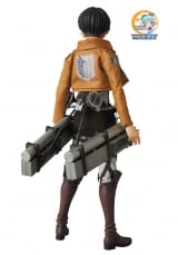Оригинальная аниме фигурка Real Action Heroes No.662 RAH Levi (w/Initial Production Limited Parts: Kerchief/ Bandana/ 2 Dusters)