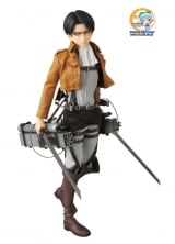 Оригинальная аниме фигурка Real Action Heroes No.662 RAH Levi (w/Initial Production Limited Parts: Kerchief/ Bandana/ 2 Dusters)