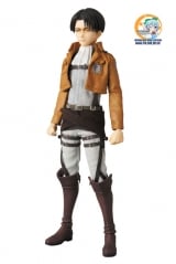 Оригинальная аниме фигурка Real Action Heroes No.662 RAH Levi (w/Initial Production Limited Parts: Kerchief/ Bandana/ 2 Dusters)