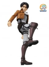 Оригинальная аниме фигурка Real Action Heroes No.662 RAH Levi (w/Initial Production Limited Parts: Kerchief/ Bandana/ 2 Dusters)