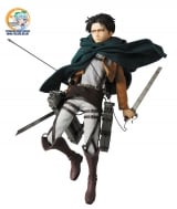 Оригинальная аниме фигурка Real Action Heroes No.662 RAH Levi (w/Initial Production Limited Parts: Kerchief/ Bandana/ 2 Dusters)